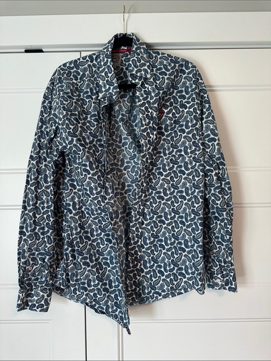 Cinch Other - Cinch Blue and White Paisley Button-Up Shirt